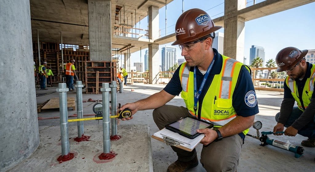 Epoxy Anchor Bolt Inspection